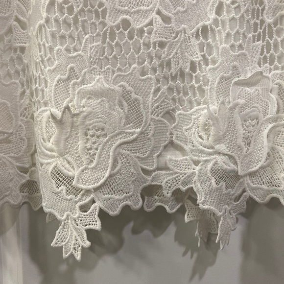 Anthropologie - Greylin - White Sleeveless Eyelet Floral Top - Picture 2 of 10